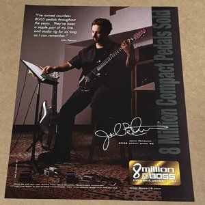 John Petrucci of Dream Theater - BOSS Pedals - 2004 Print Advertisement
